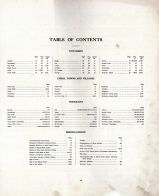 Table of Contents, Black Hawk County 1910